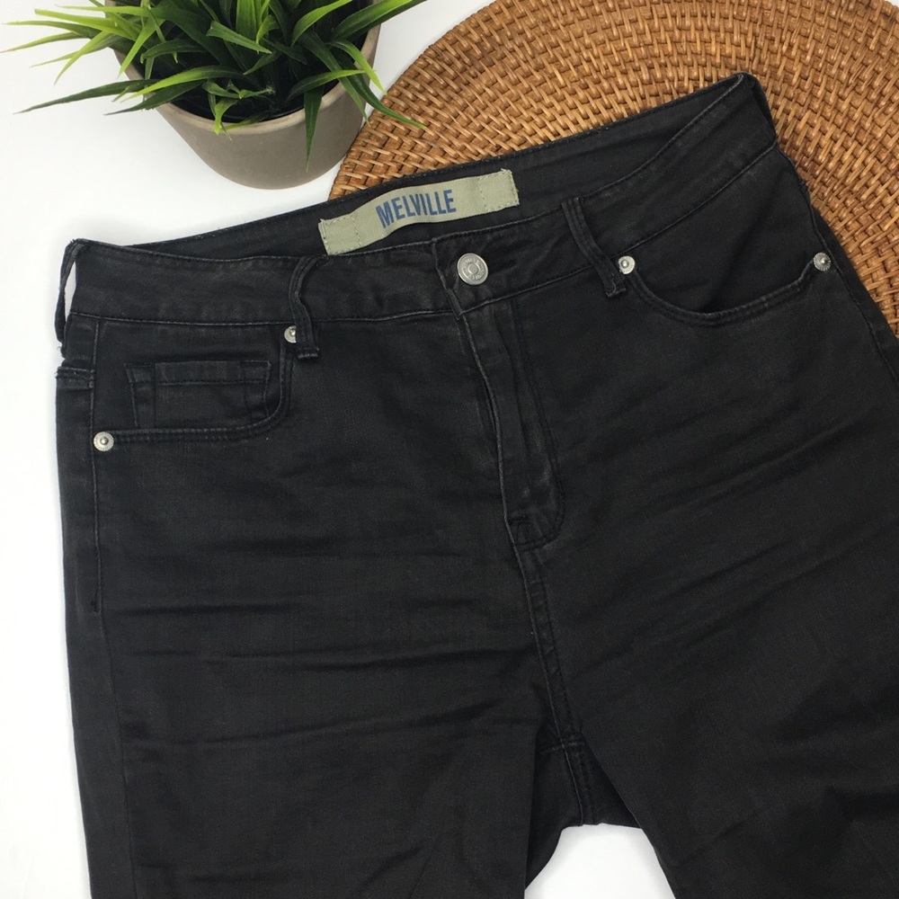 Brandy Melville black zip up ankle jeans